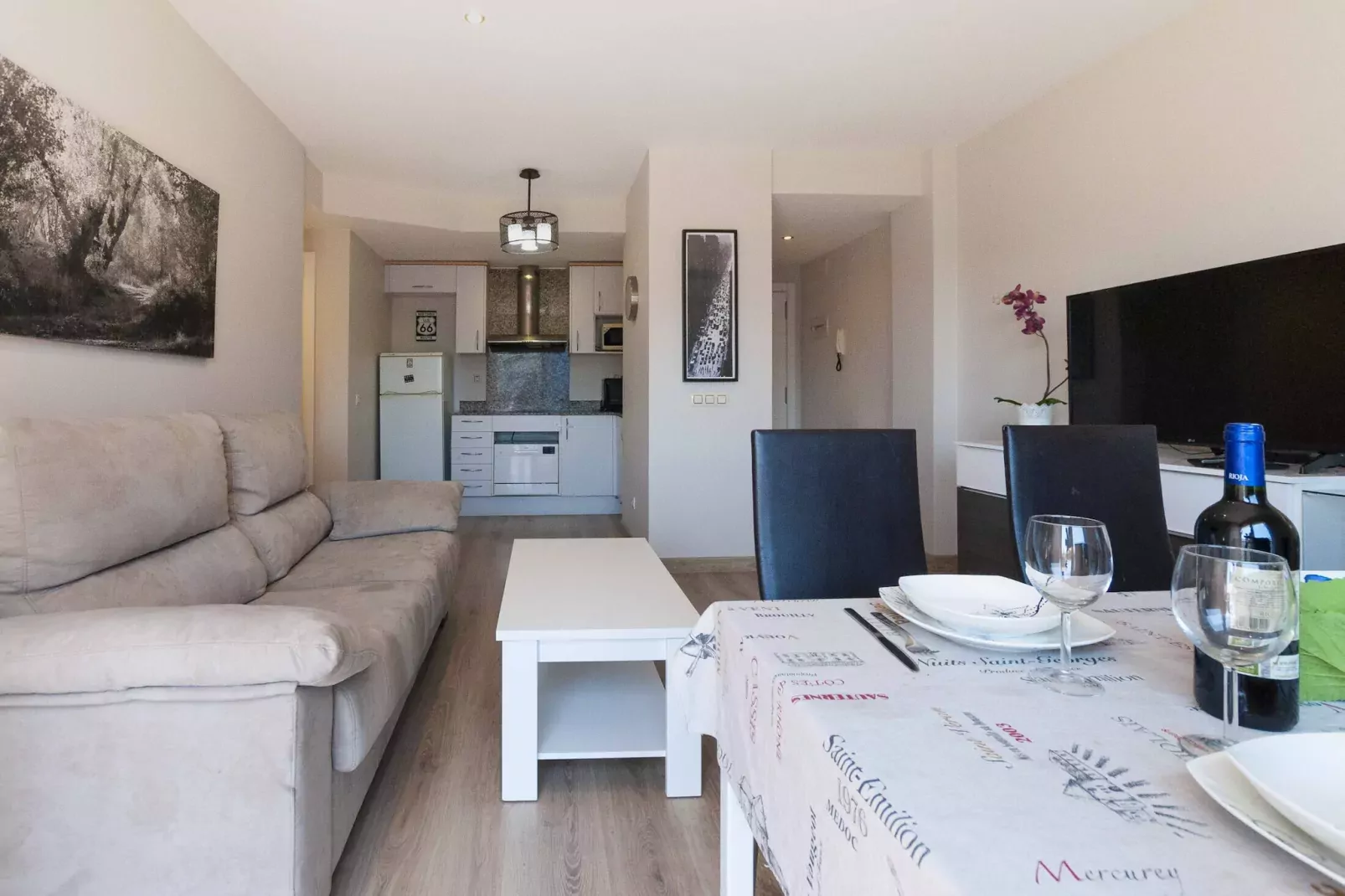 1235 BLAUMARINA con piscina-Woonkamer