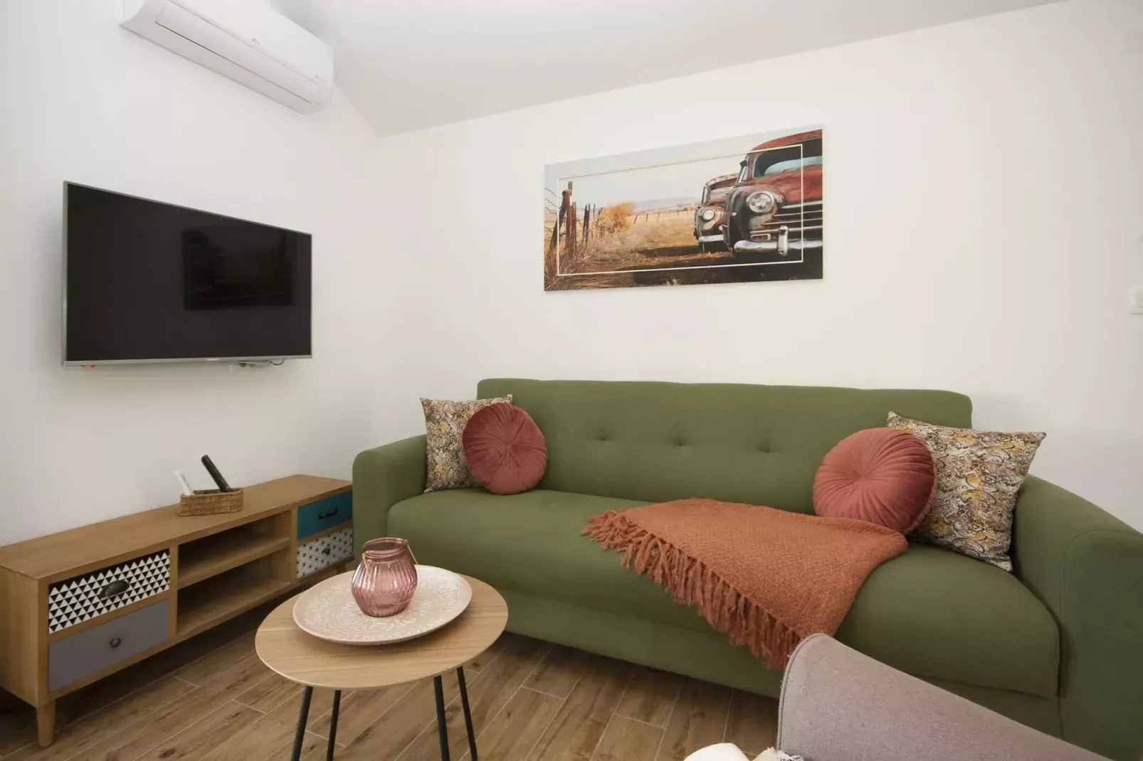 Apartments Tonia - Apartment Mala A1-Woonkamer