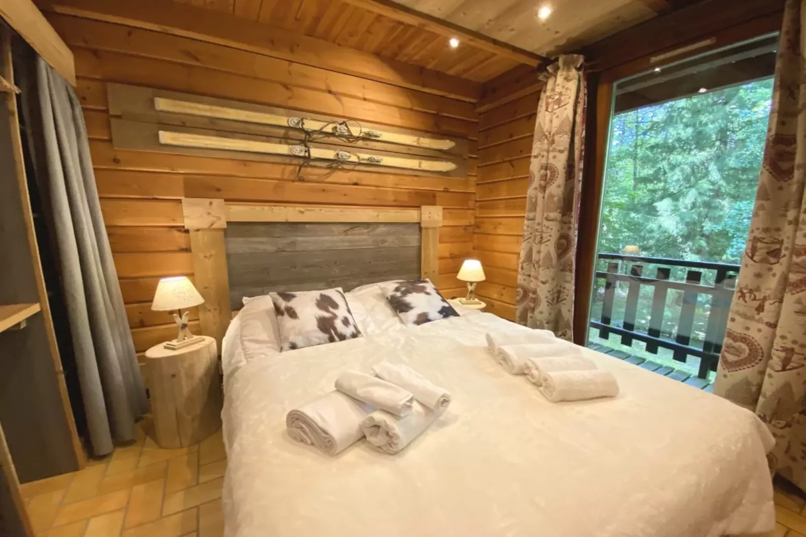 LE MONTAGNARD Chalet en bois-Slaapkamer