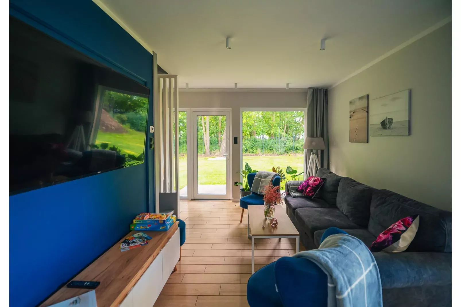 Villa Hoff Ferienhäuser Domek 5 Pers-Woonkamer
