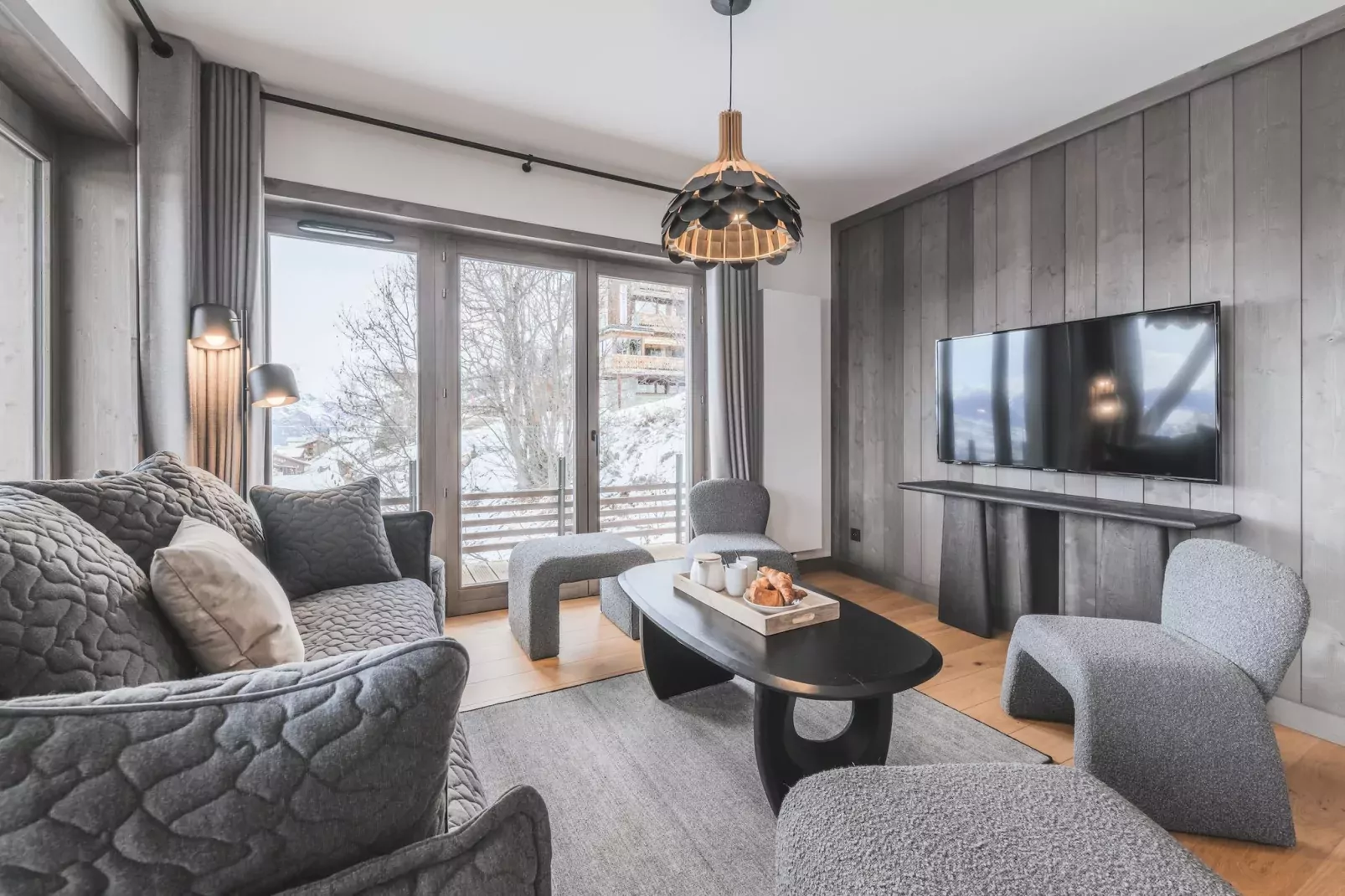 Résidence PLAN PEISEY Le Quartz -A36S-Woonkamer
