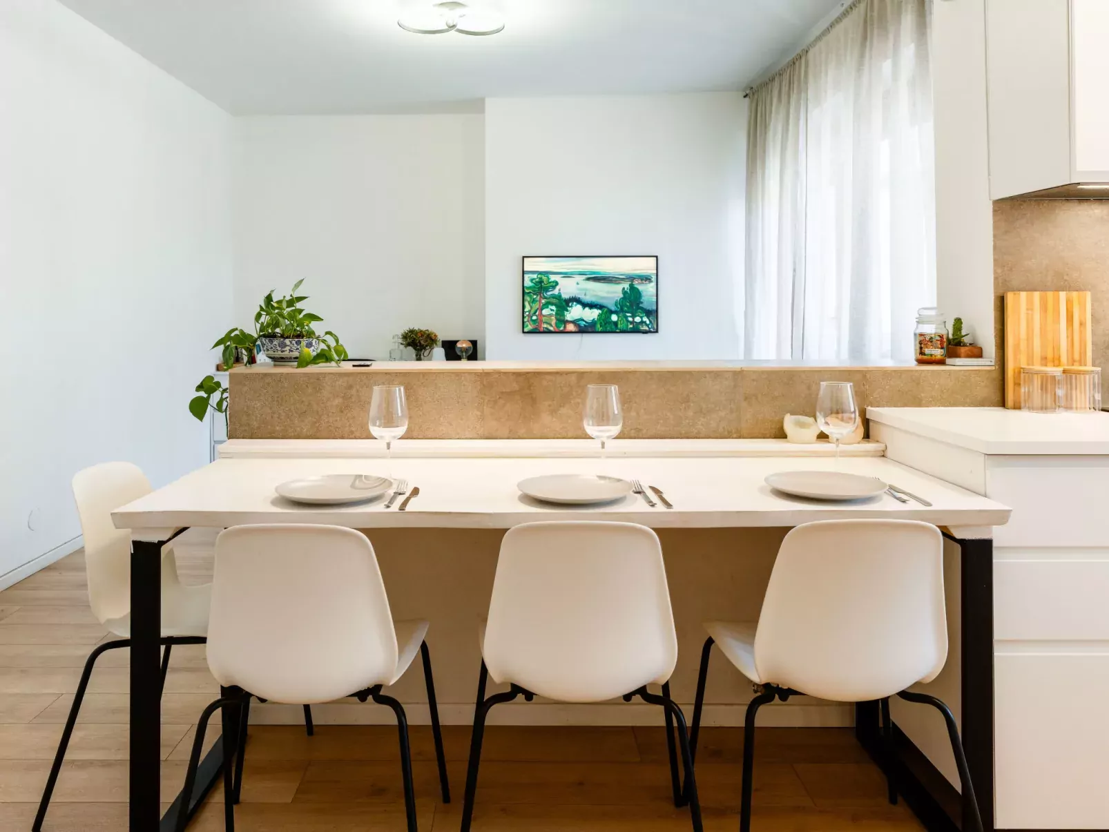 Seaview, Modern Apartment-Binnen