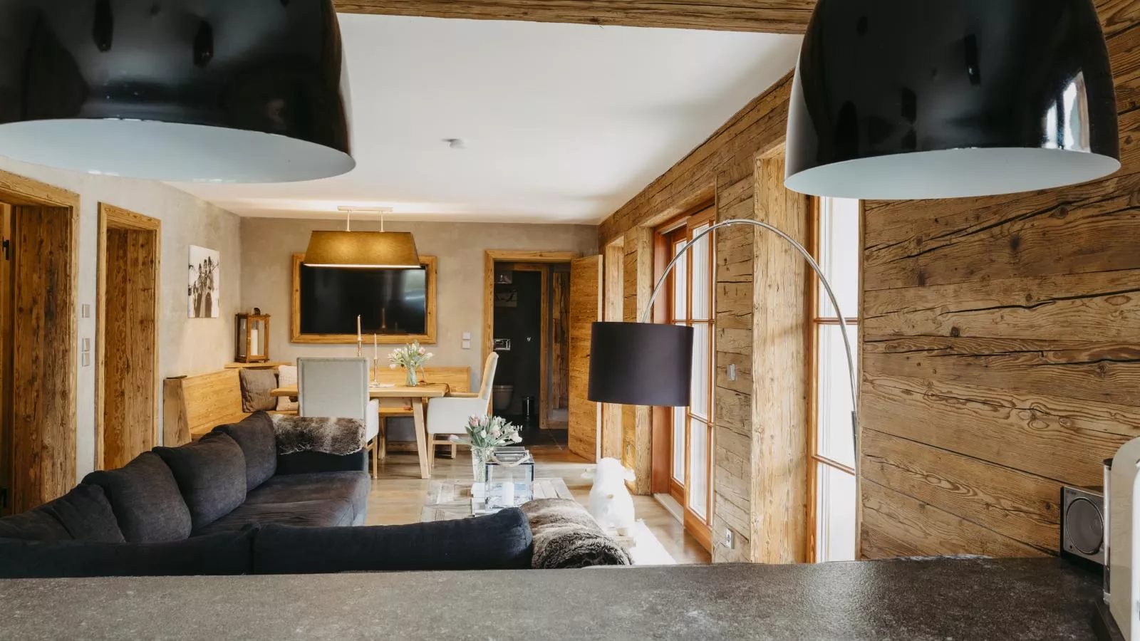 Chalet-Apartment Lavendel am Lift-Woonkamer