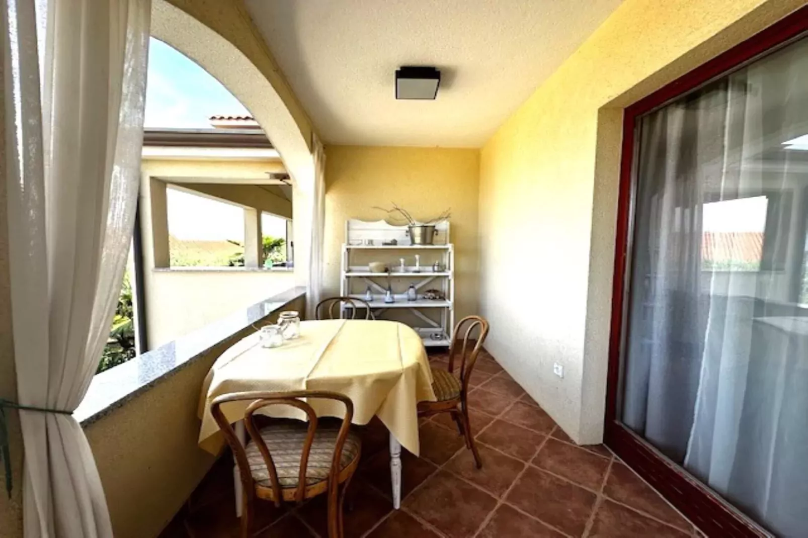 Apartment Branko I in Porec, Istria-Terrasbalkon