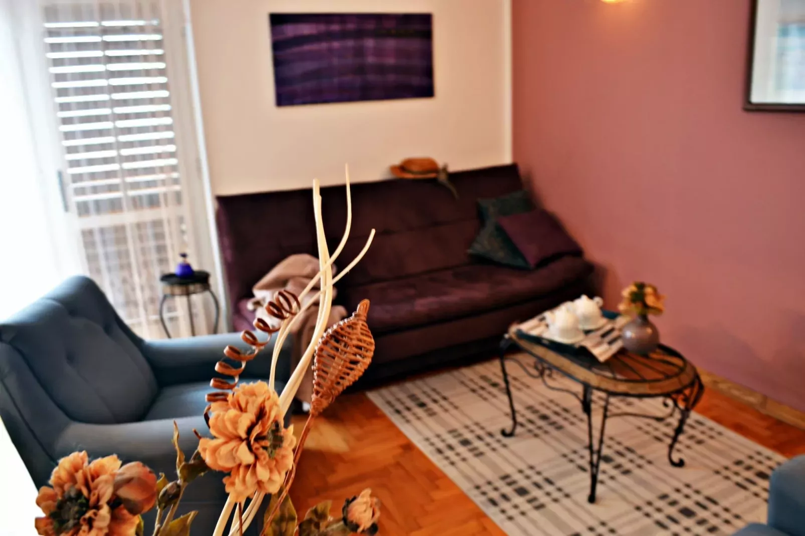 Apartment Ulika - Private Pool, Mountain View-Woonkamer