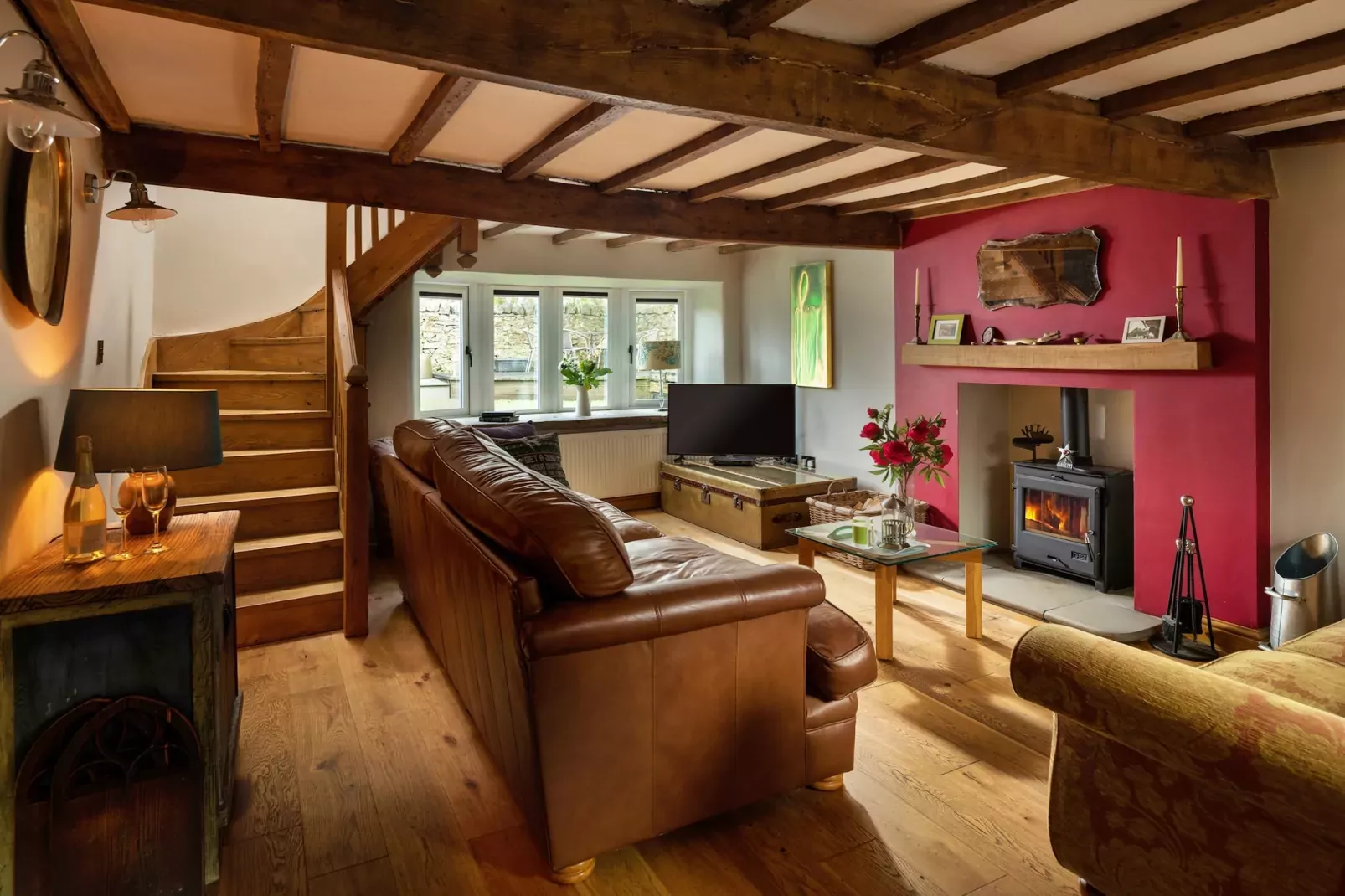 Wye Head Cottage-Woonkamer