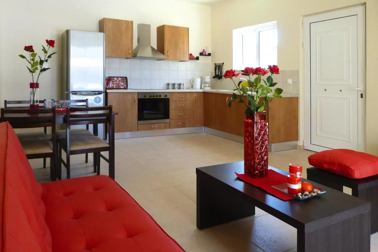 Villas Azure Beach, Nopigia-1-bedroom-villa - 45 sqm with sharing pool-Woonkamer