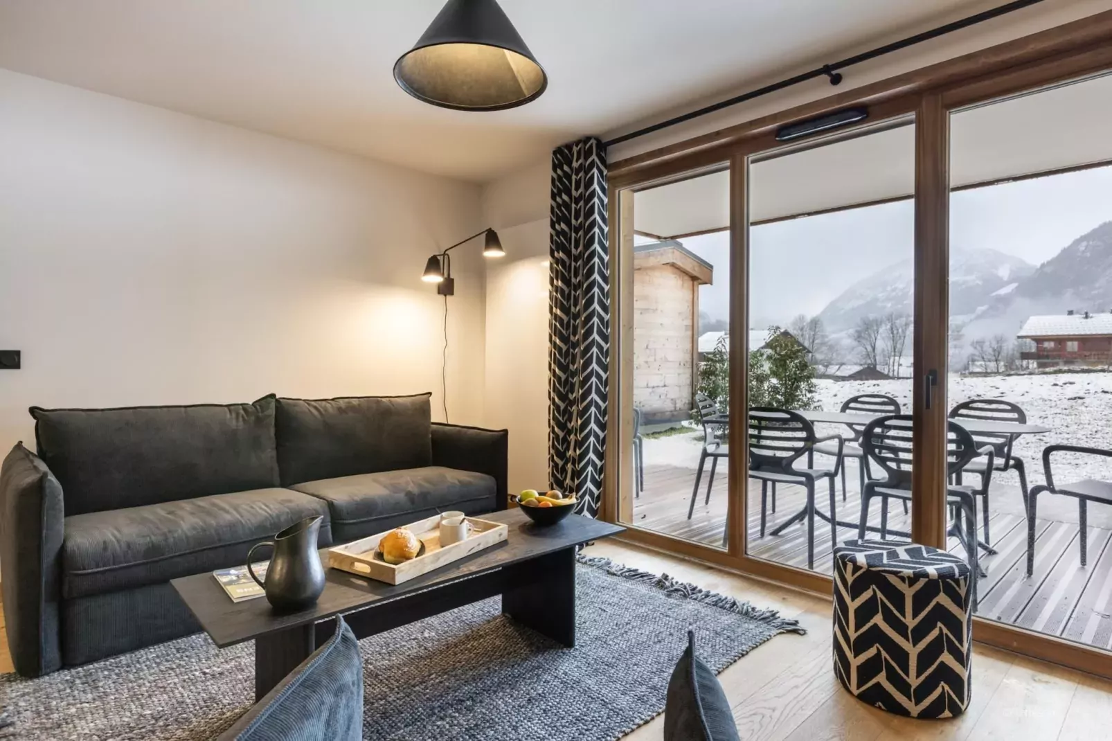 CHAPELLE DABONDANCE Le Flocon Blanc A38S-Woonkamer