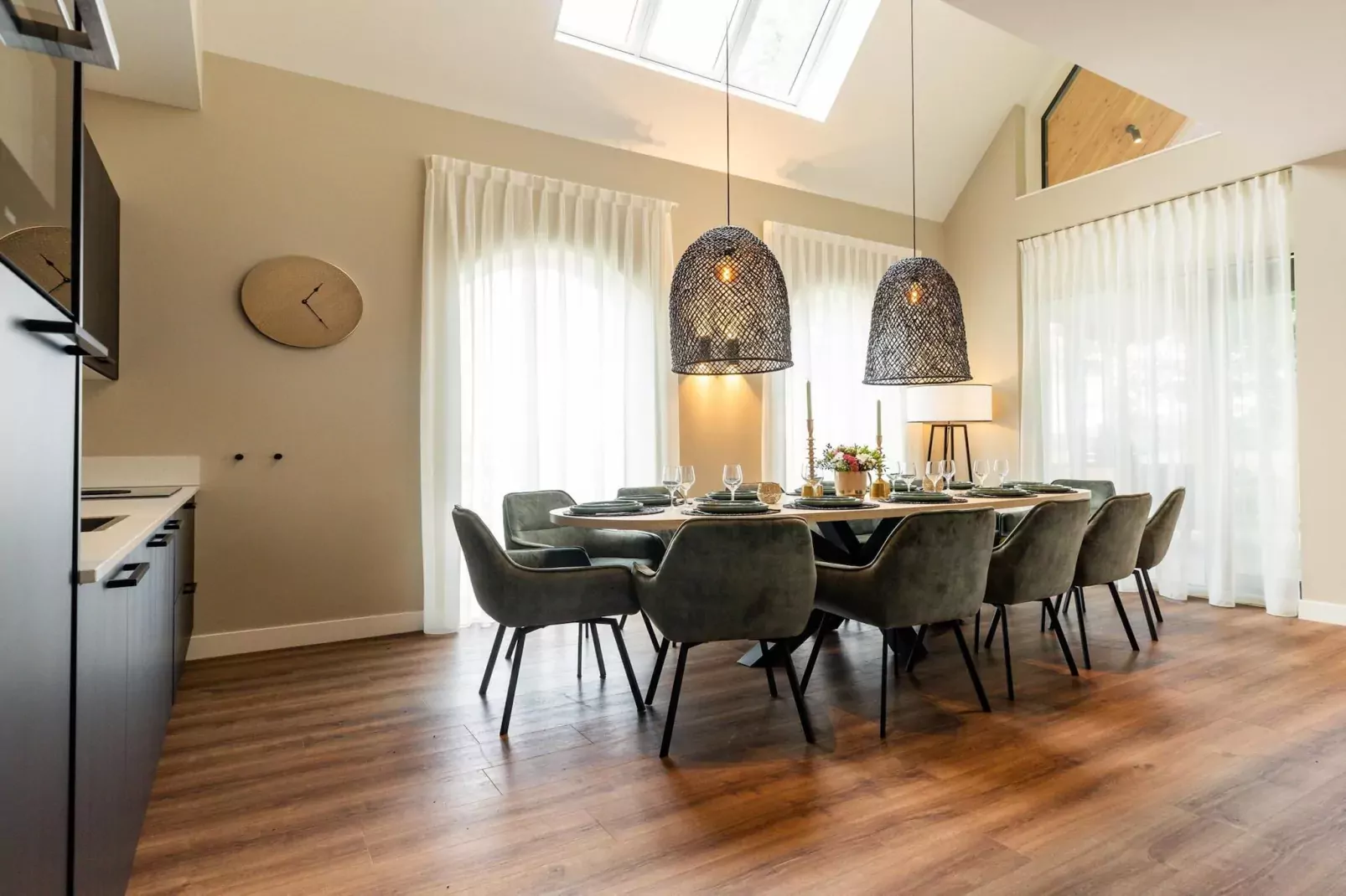 Bos Villa met Sauna  8 personen-Eetkamer