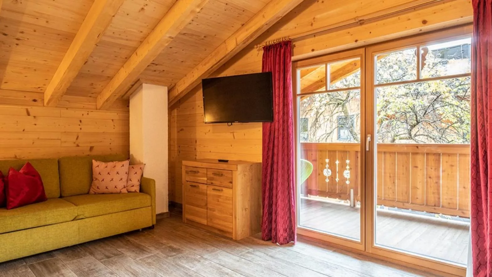 Luxury Lodge Kaprun XL-Woonkamer