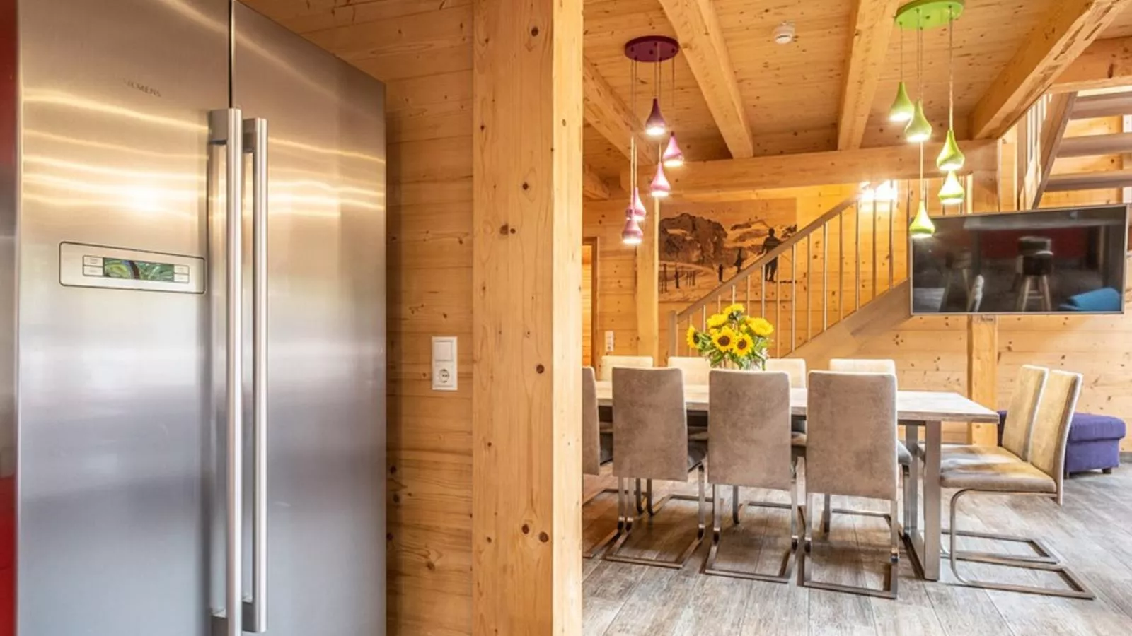 Luxury Lodge Kaprun XL-Eetkamer