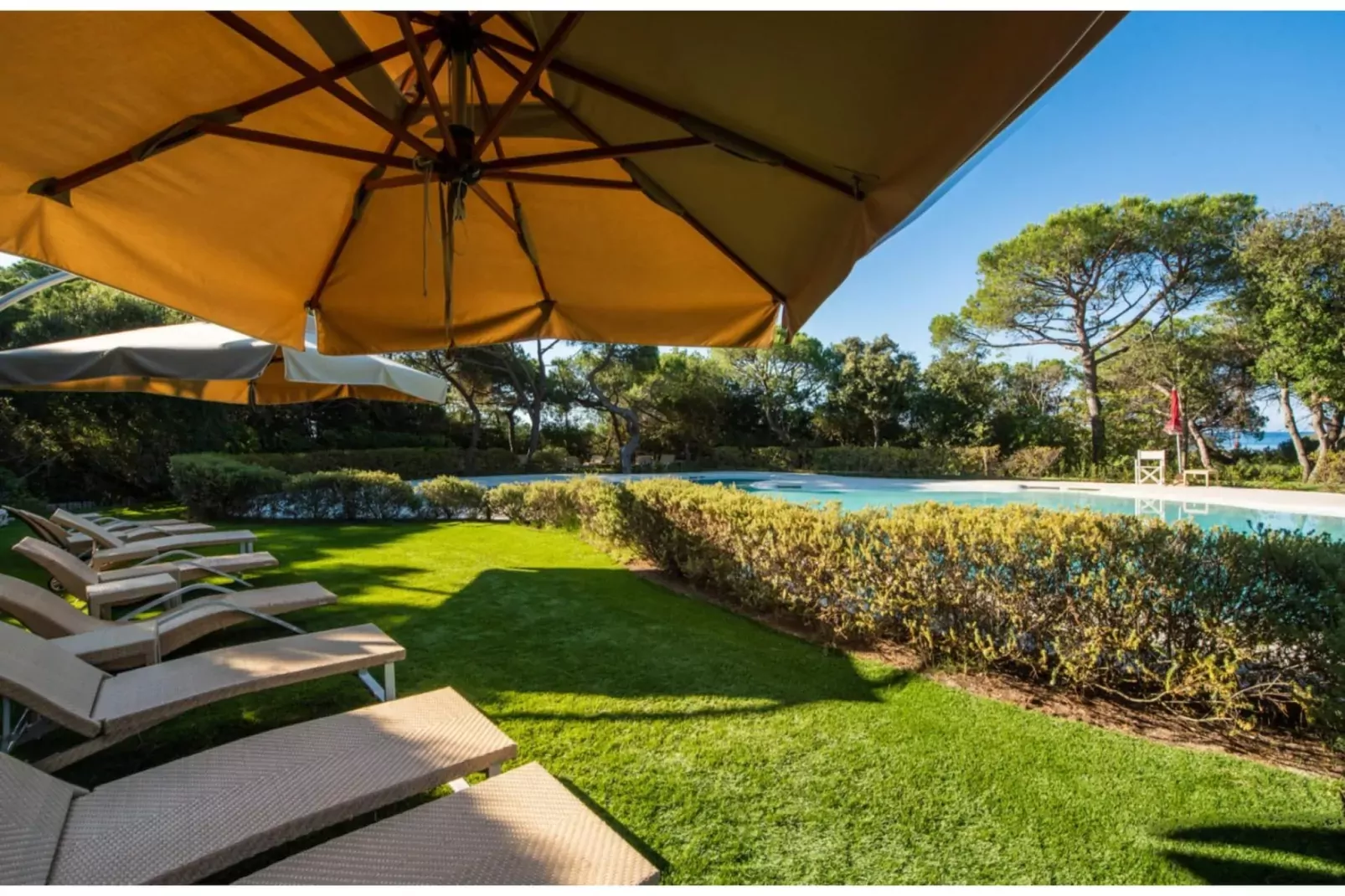 ROCCAMARE RESORT 1-Zi-App Studio Deluxe BK/TE 28 qm-Zwembad
