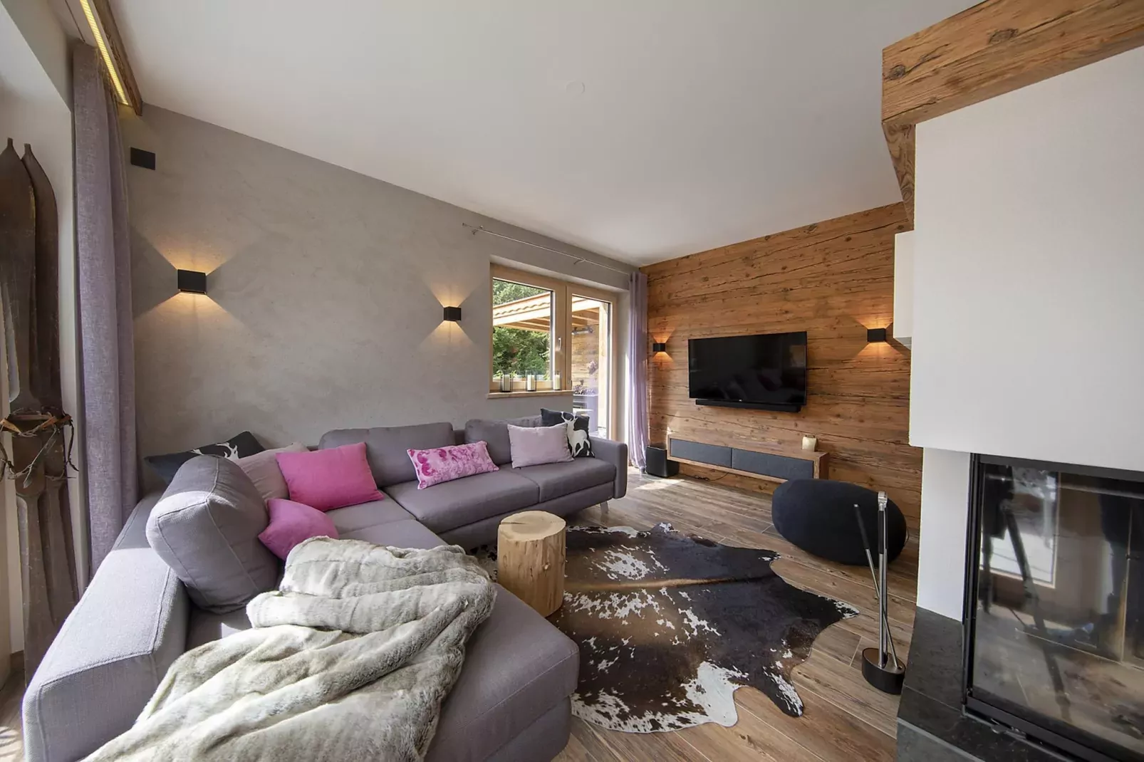 Nationalpark Chalet Rosenspitze-Woonkamer