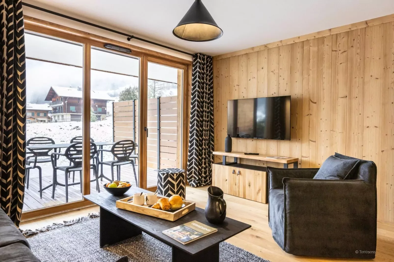CHAPELLE DABONDANCE Le Flocon Blanc A38S-Woonkamer
