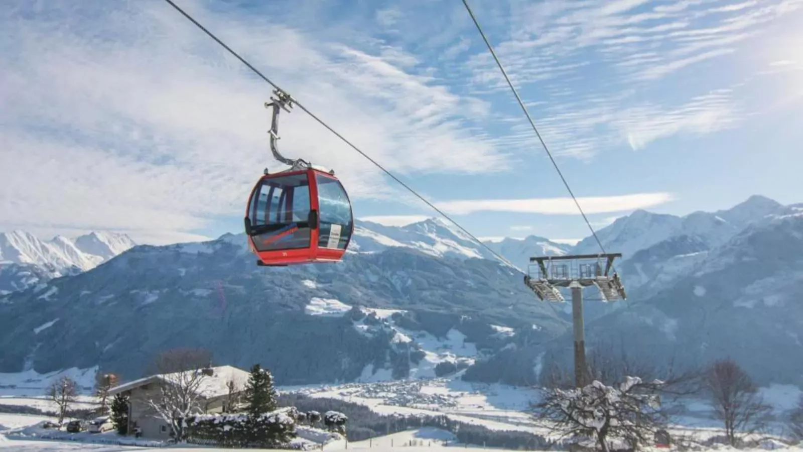 Panorama Chalet Top 3 am Lift-Gebied winter 1km
