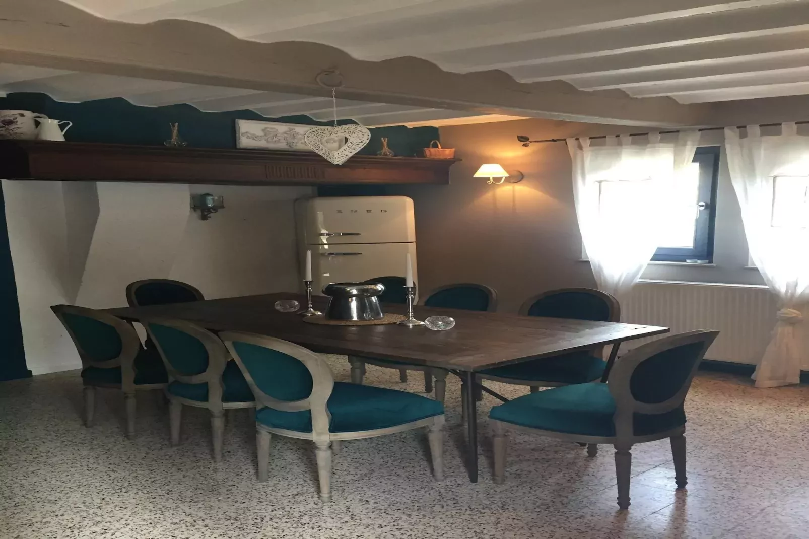 Appartement Ferme Simon-Eetkamer