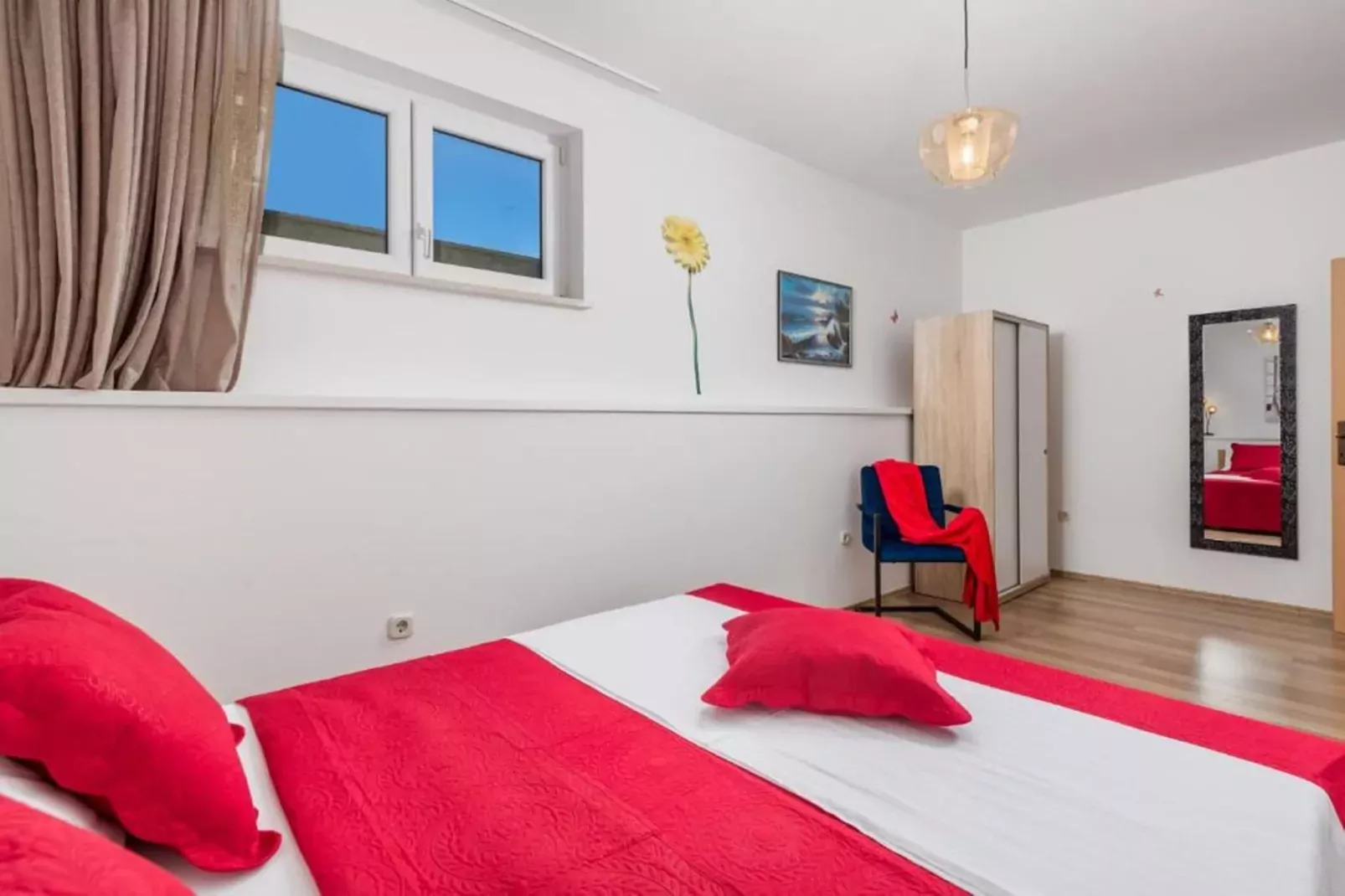 Apartment Slavica 1 - Red Paradise-Slaapkamer