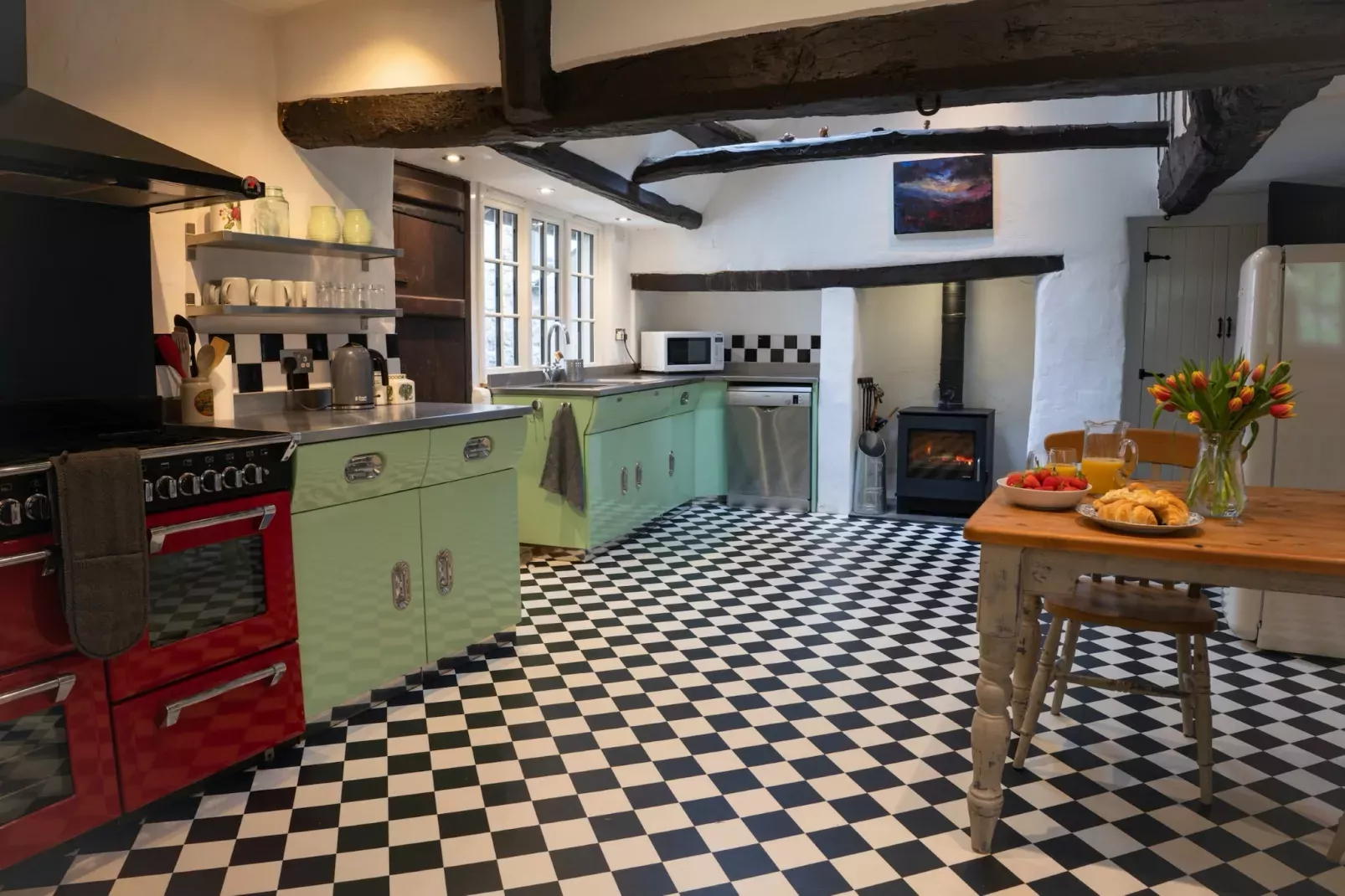 Lower Aylescott Farmhouse-Keuken