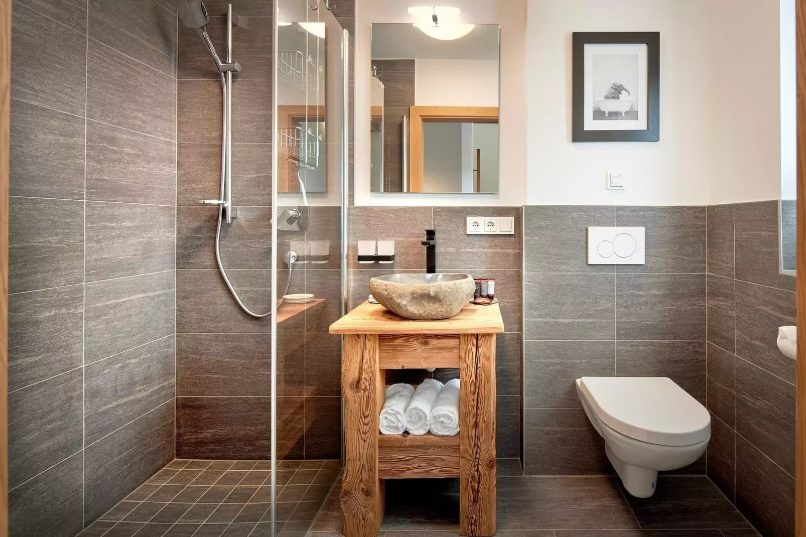Nationalpark Chalet Gamsspitze-Badkamer