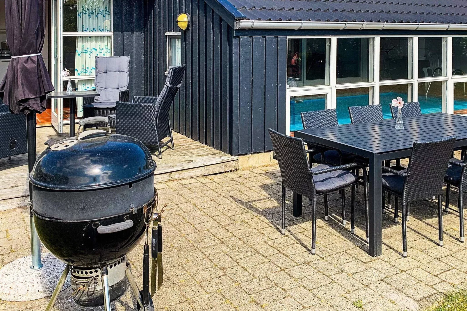 Rustgevende vakantiewoning in Ebeltoft met whirlpool-Binnen