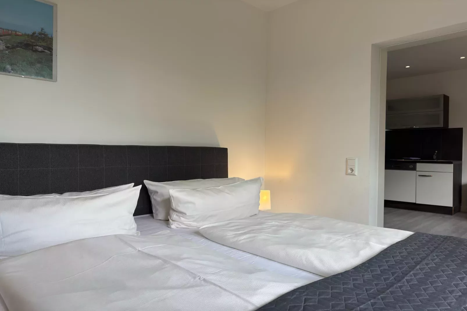 Apartment im alten Bahnhof-Slaapkamer
