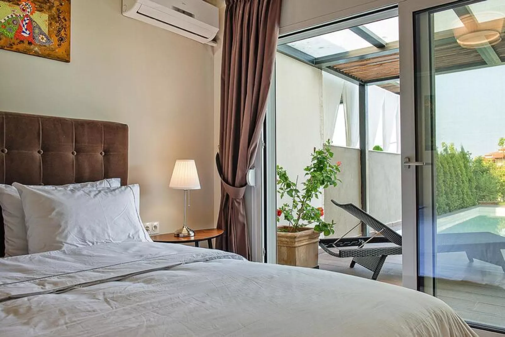 Holiday homes Sunny Villas Resort and SPA Chanioti-EXCLUSIVE FAMILIY VILLA 4 BEDROOMS private pool-Slaapkamer