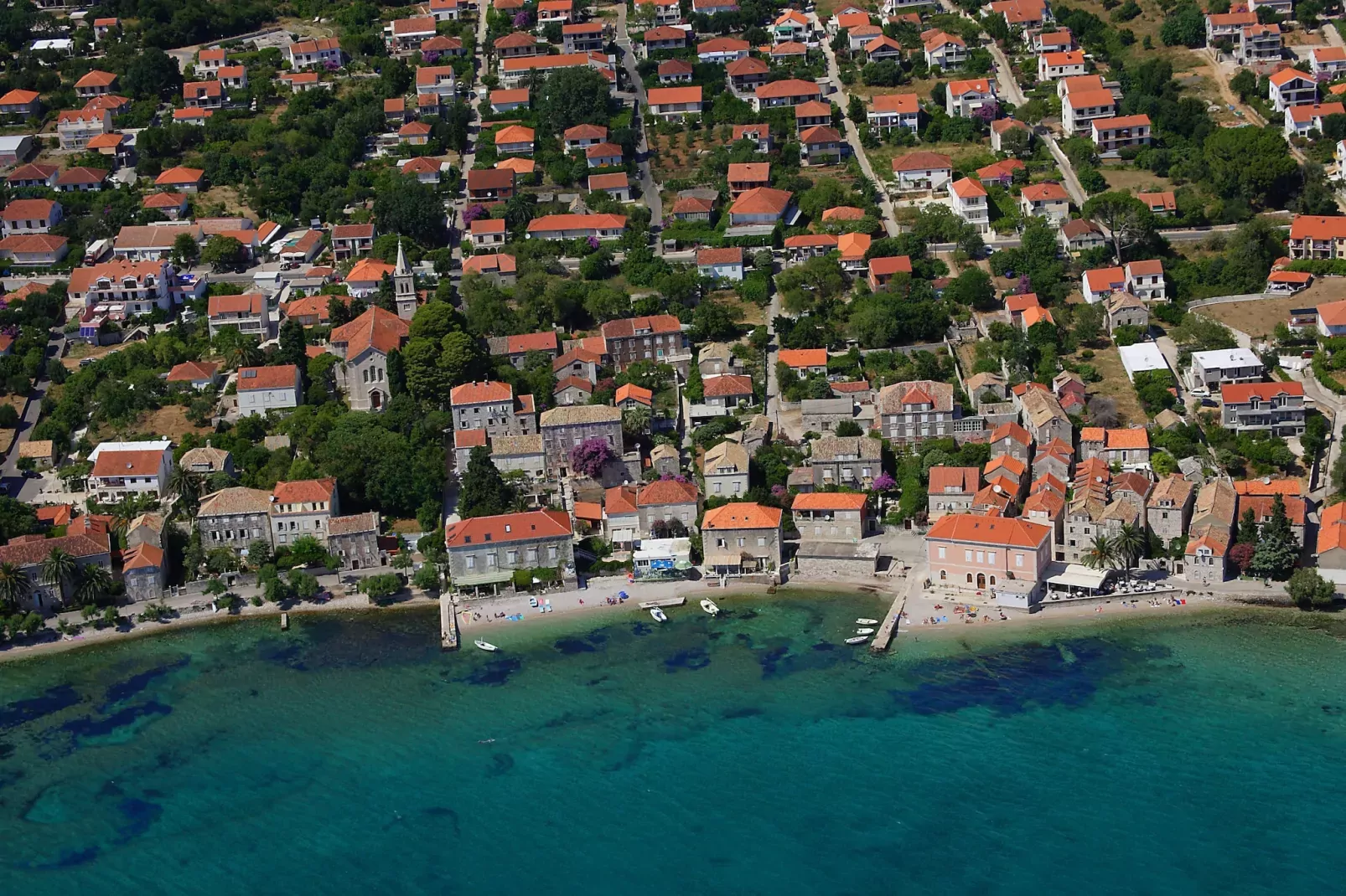 Apartments Marković Orebić- One Bedroom Apartment with Terrace and Sea View (A3)-Uitzicht