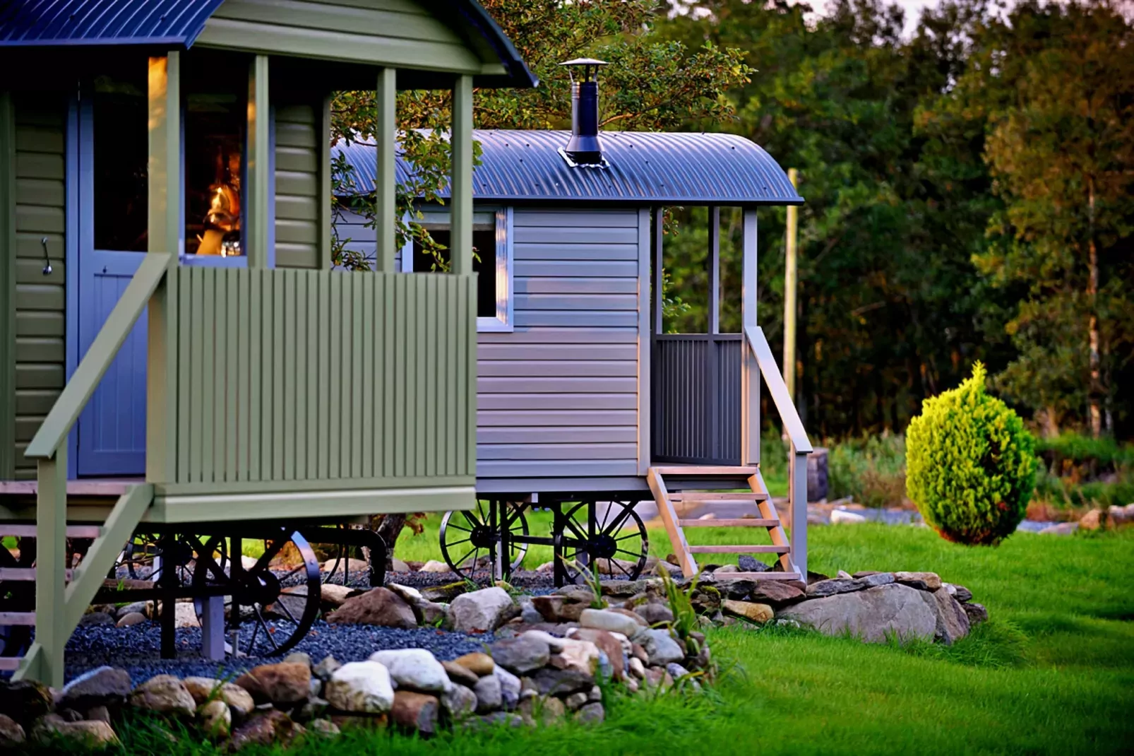 'Elen' Gypsy Hut-Buitenlucht