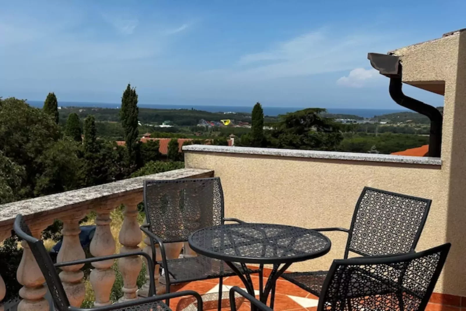 Apartment Branko II in Porec, Istria-Terrasbalkon