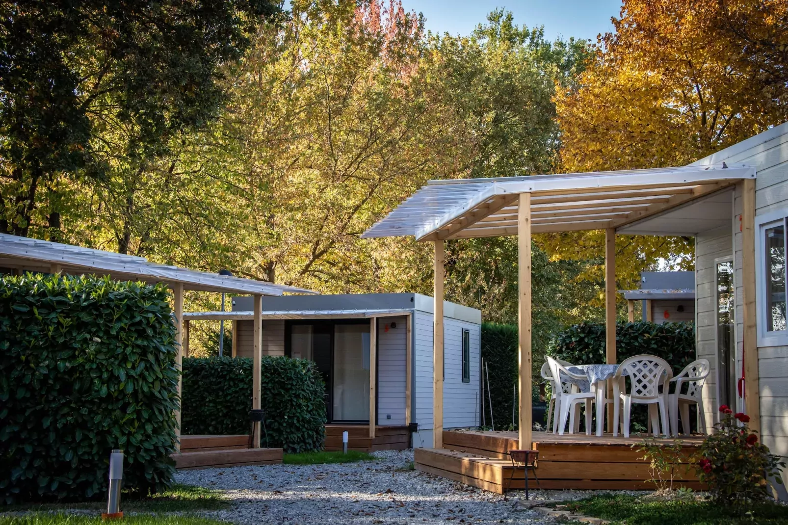 RESIDENCE ALBA VILLAGE / Mobilhome 4 Personen MH4-Terrasbalkon