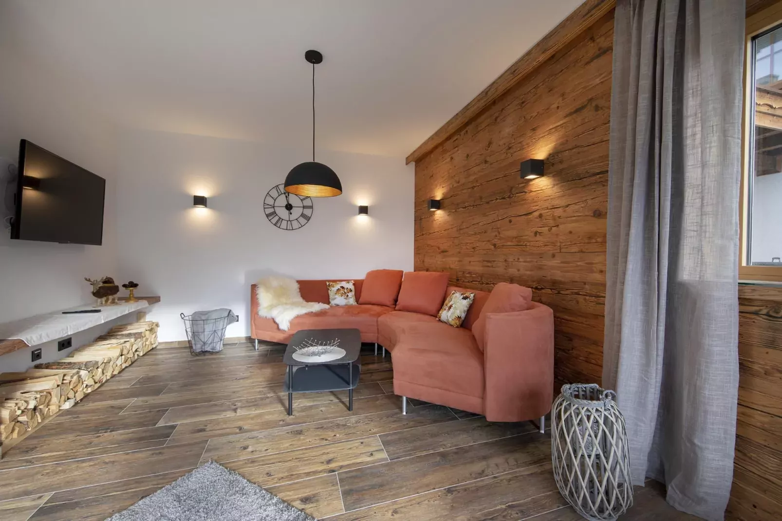 Nationalpark Chalet Glockhaus-Woonkamer
