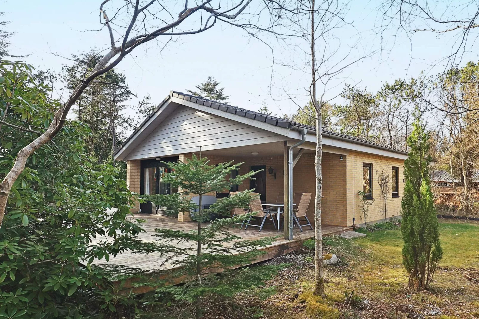 Vrijstaand vakantiehuis in Hurup Thy nabij de zee-Buitenlucht