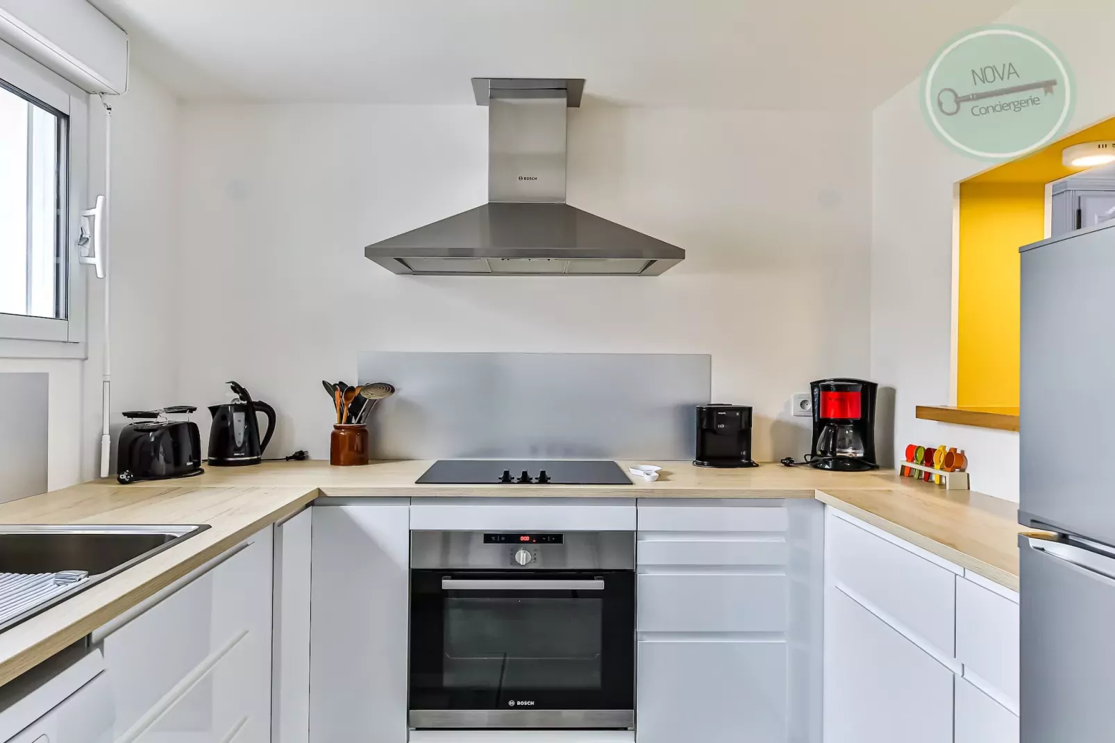 Maison Ker Mona entre plage et commerces-Keuken
