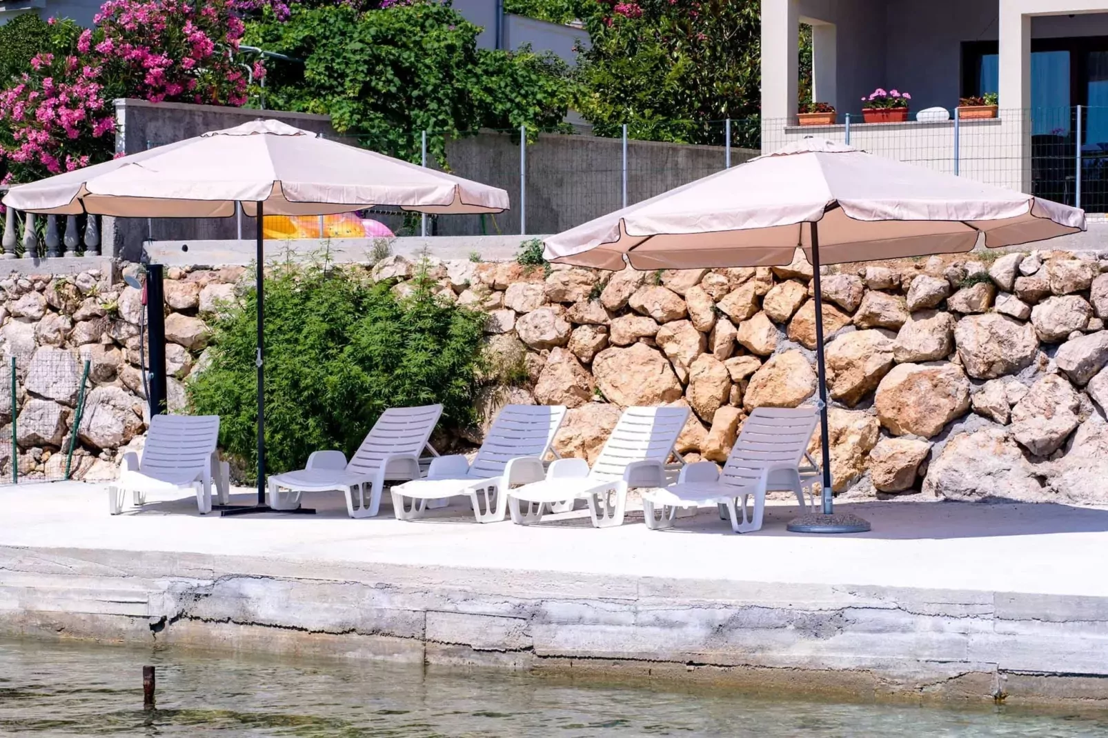 Villa Guliva - Apartment Golden Sun with Sea View-Terrasbalkon
