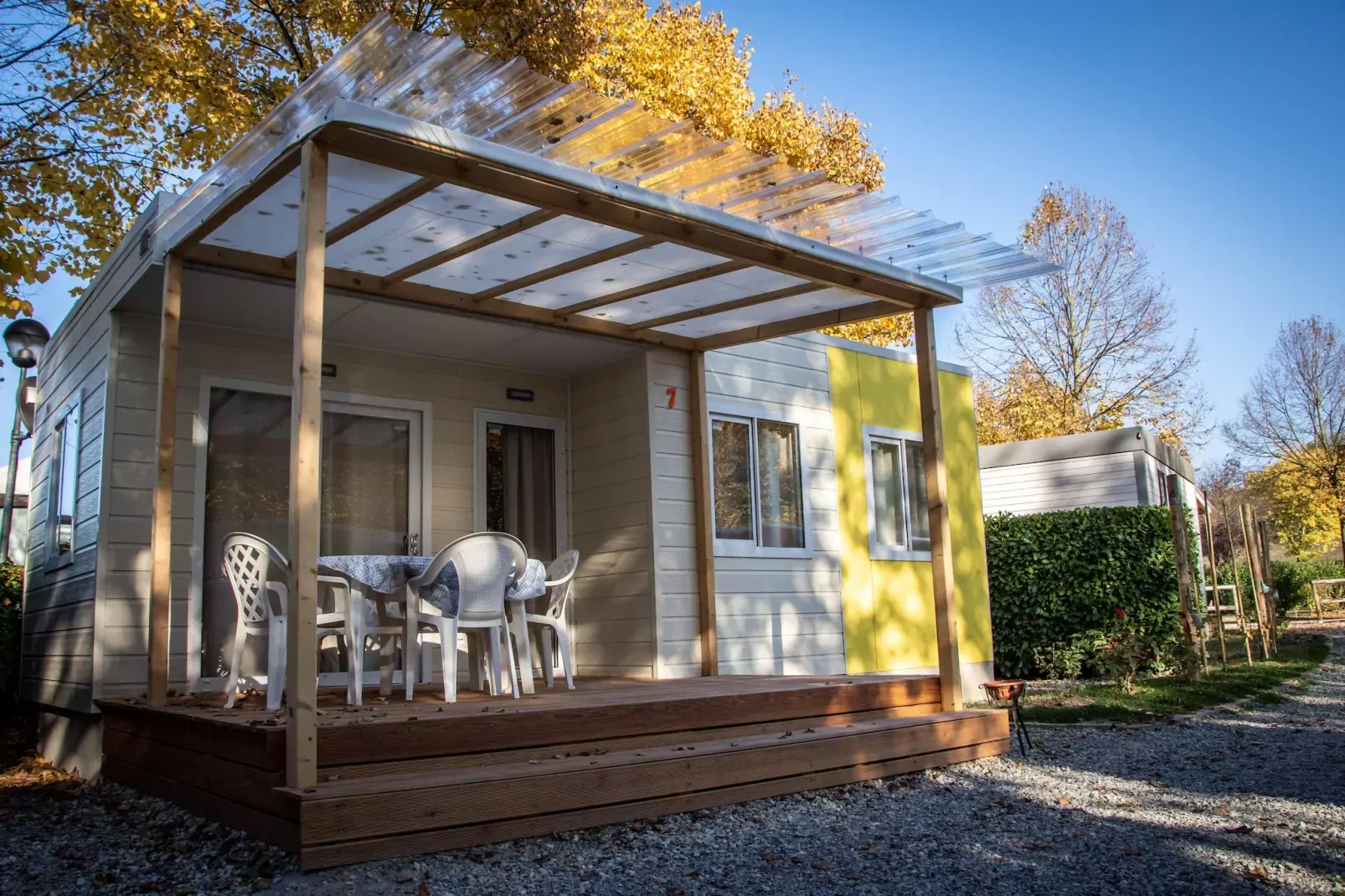 RESIDENCE ALBA VILLAGE / Mobilhome 2 Personen MH2-Terrasbalkon