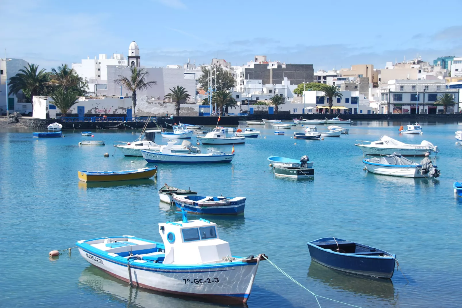 Charco San Gines-Gebieden zomer 1km