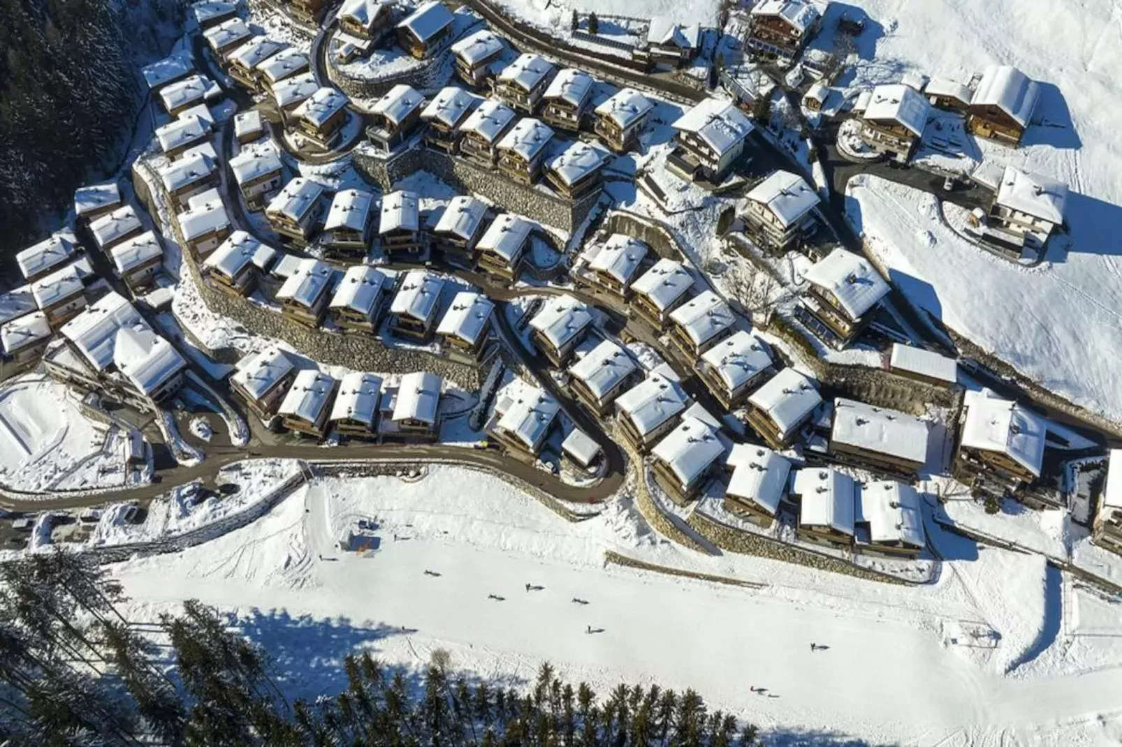 Nationalpark Chalet Keeseck-Gebied winter 1km