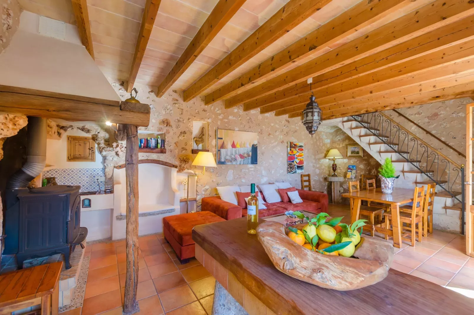 Finca Can Maria Costitx-Woonkamer