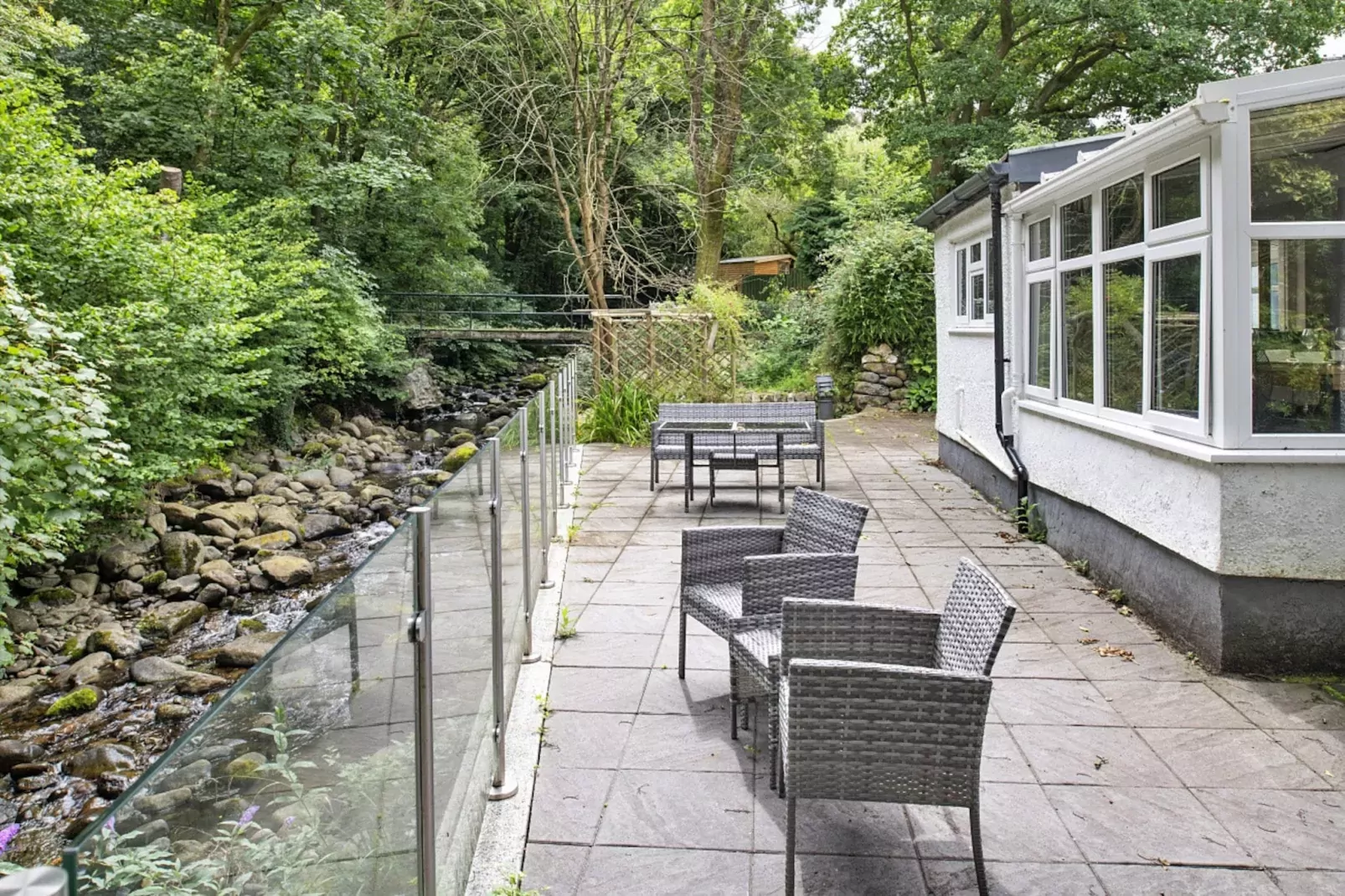 Nant Cottage-Tuinen zomer