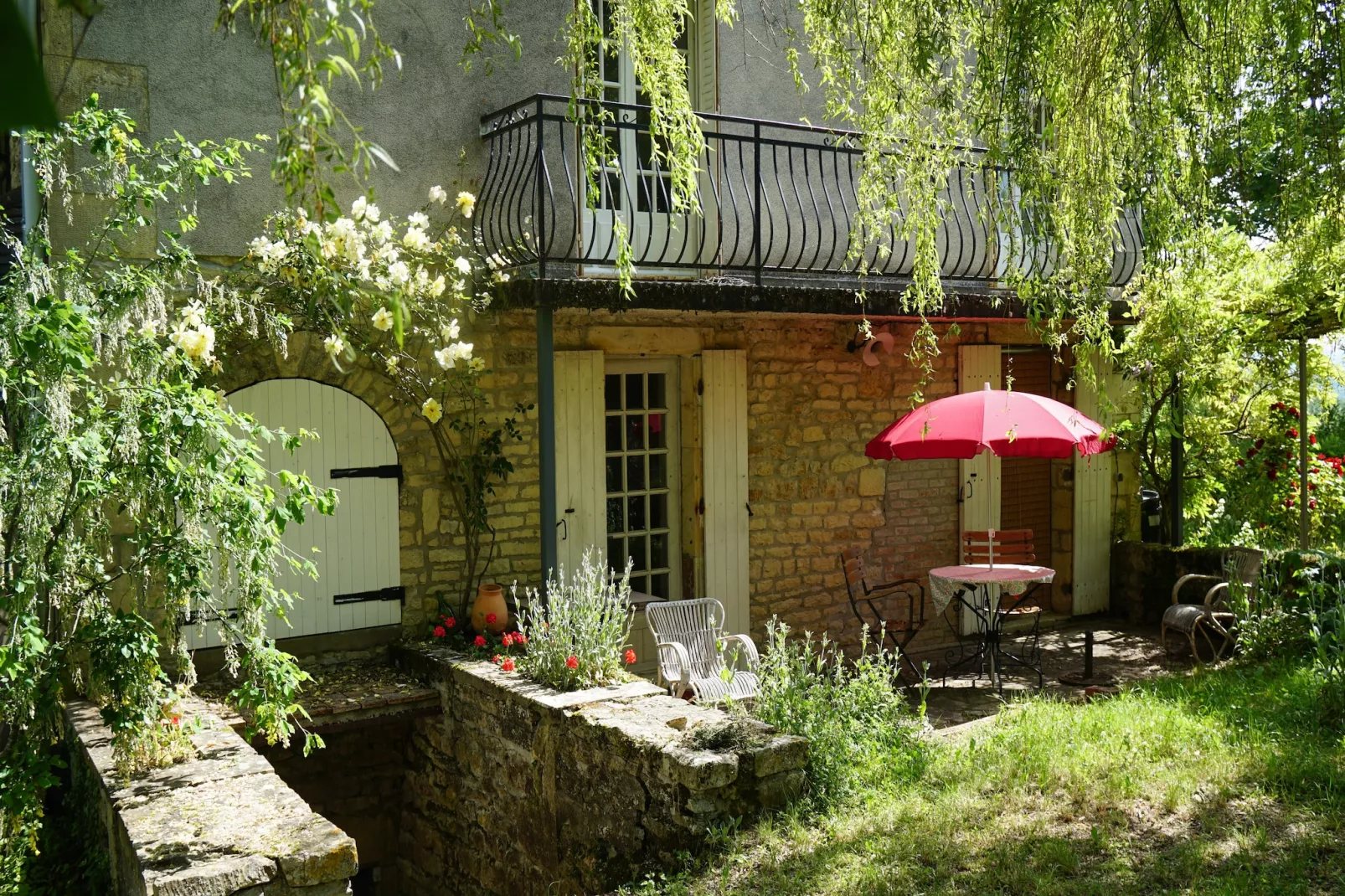 La Vieille Ferme-Terrasbalkon