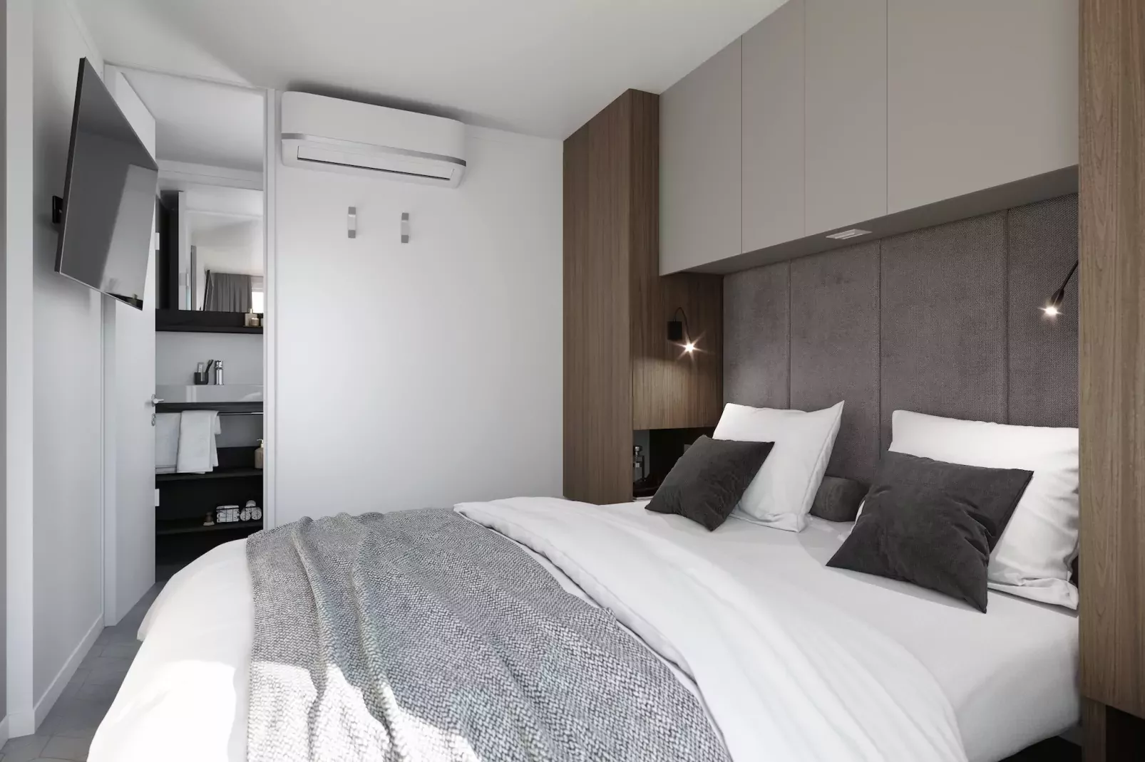 Aminess ATEA Camping Resort - Njivice - AMBER LUXURY Holiday home 5 Pers 40m2-Slaapkamer