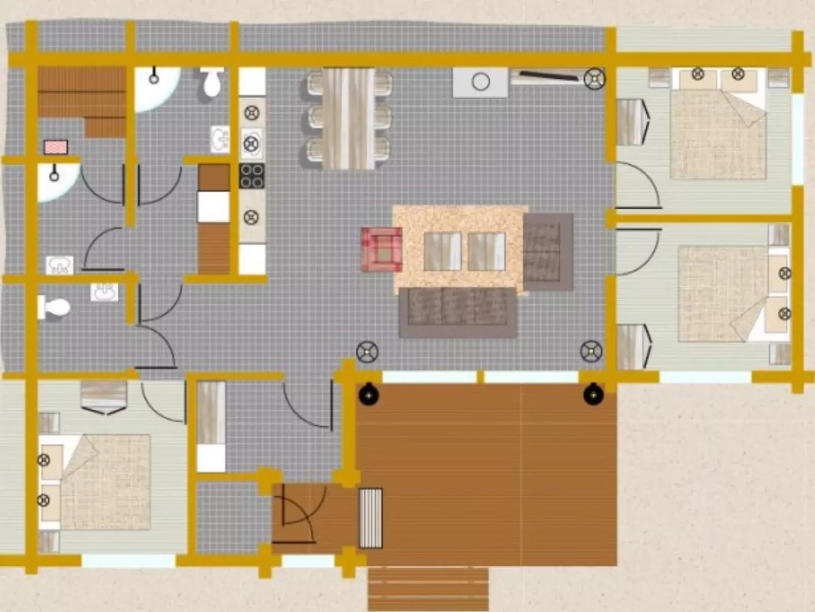 Hampus holiday home-Binnen