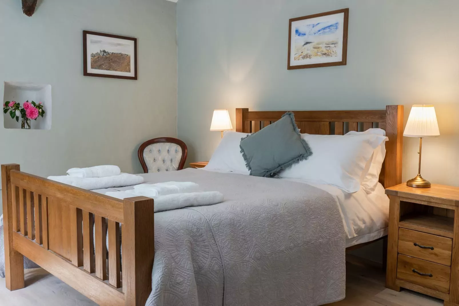 Lower Aylescott Farmhouse-Slaapkamer