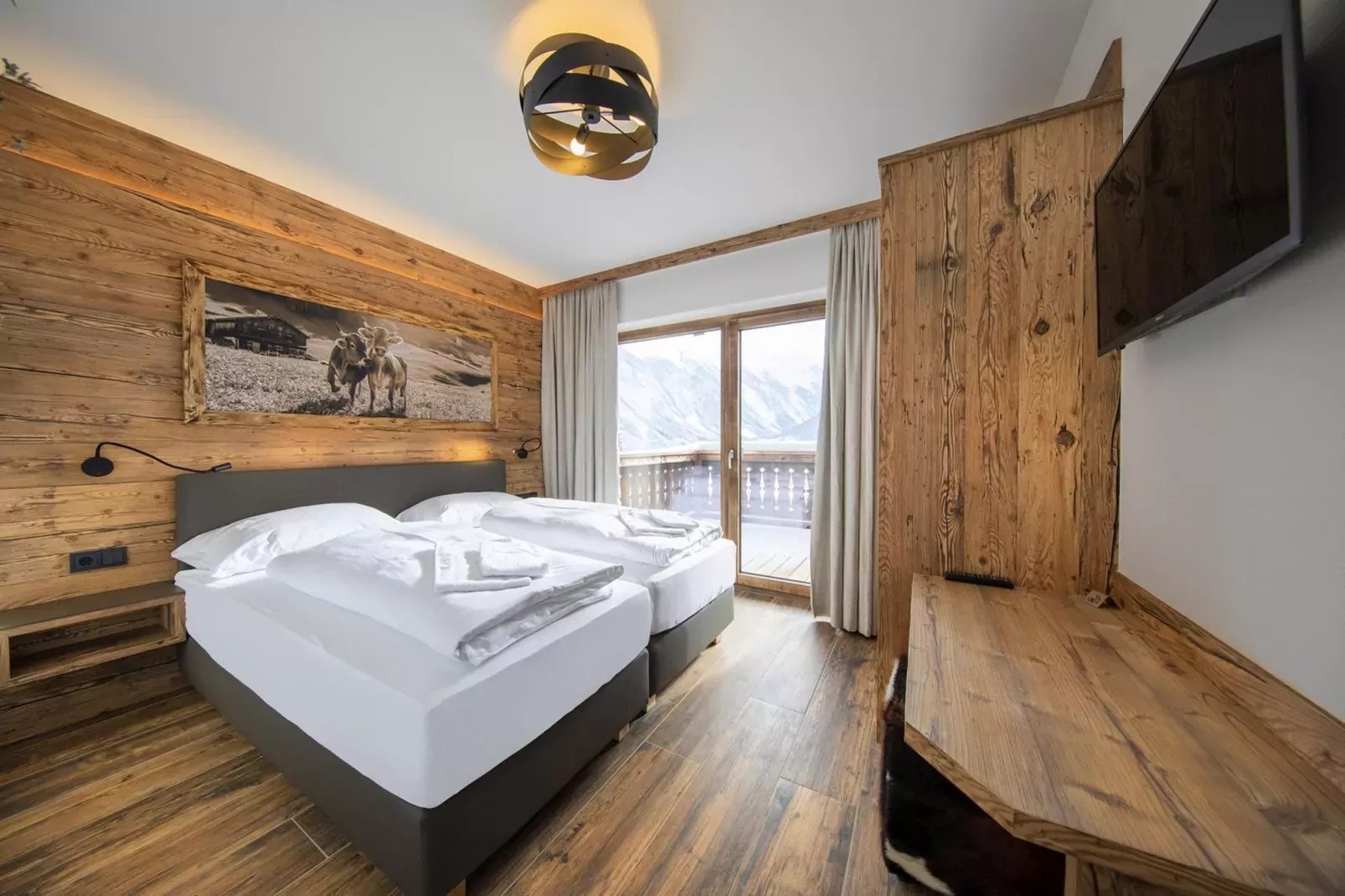 Nationalpark Chalet Bretterspitze-Slaapkamer