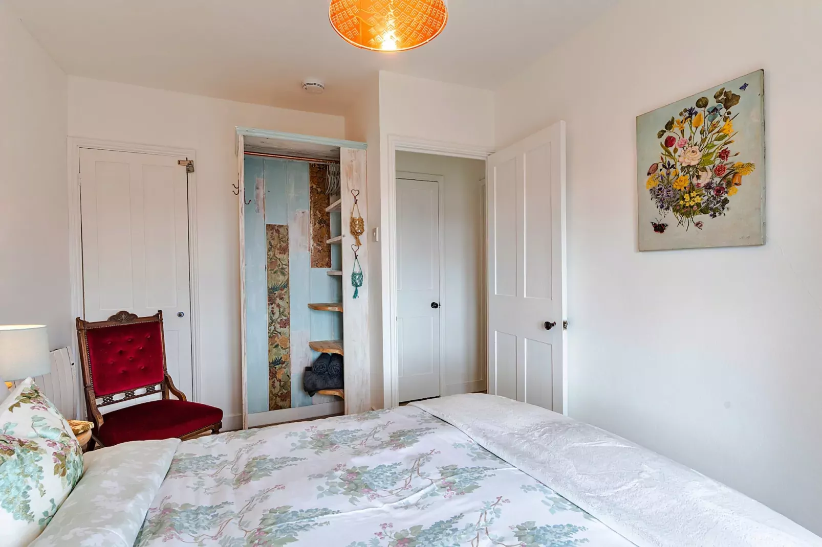 Cosy Mousehole Cottage with Sea Views-Slaapkamer