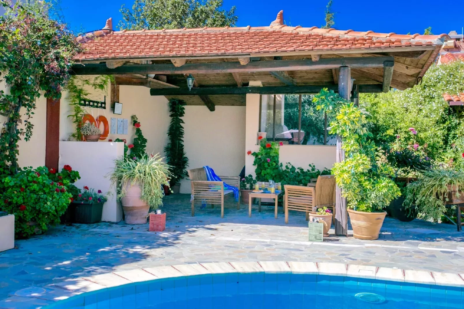 Villa Agapi-Terrasbalkon