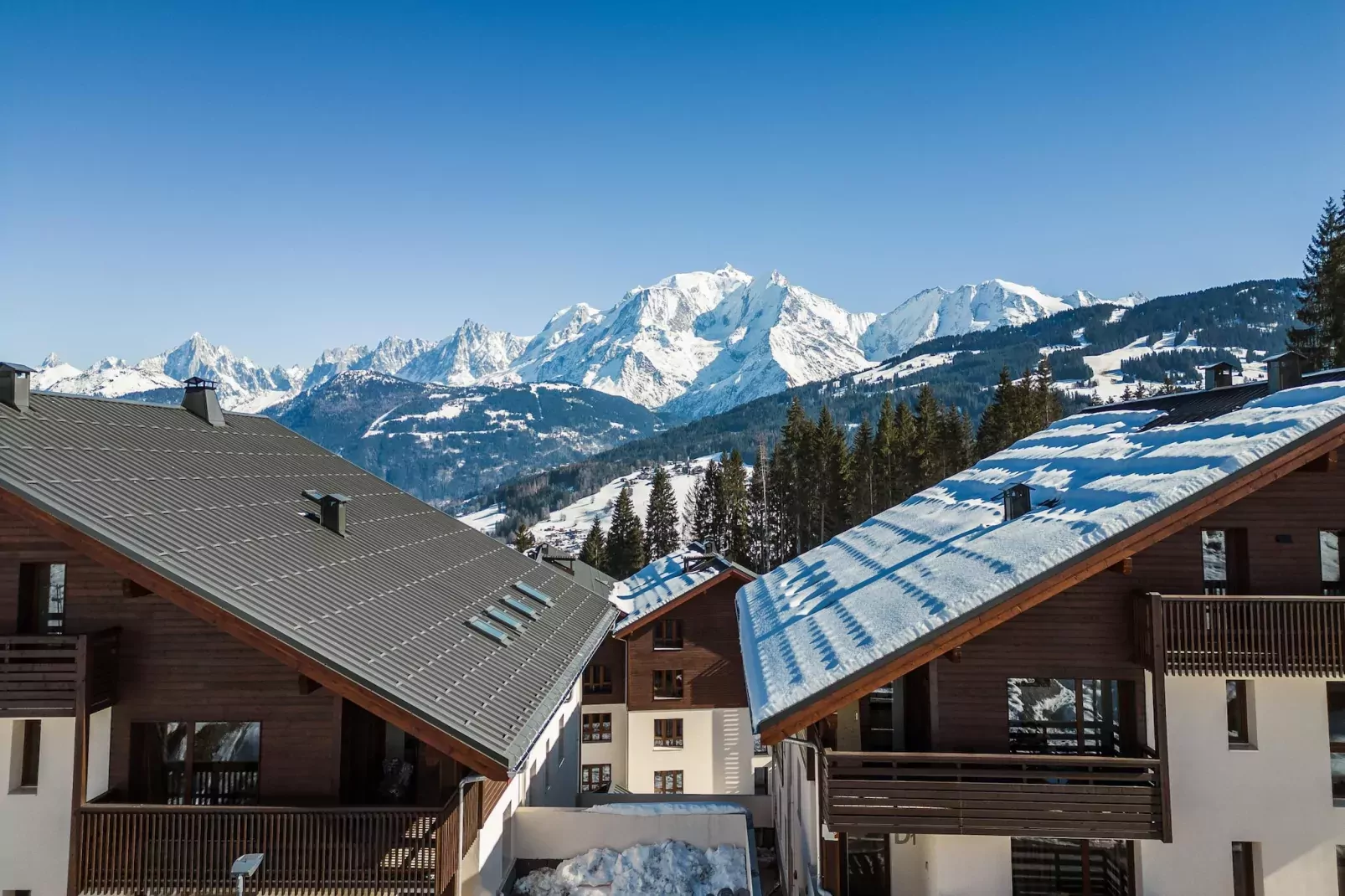 COMBLOUX Les Roches Blanches A40P-Uitzicht winter
