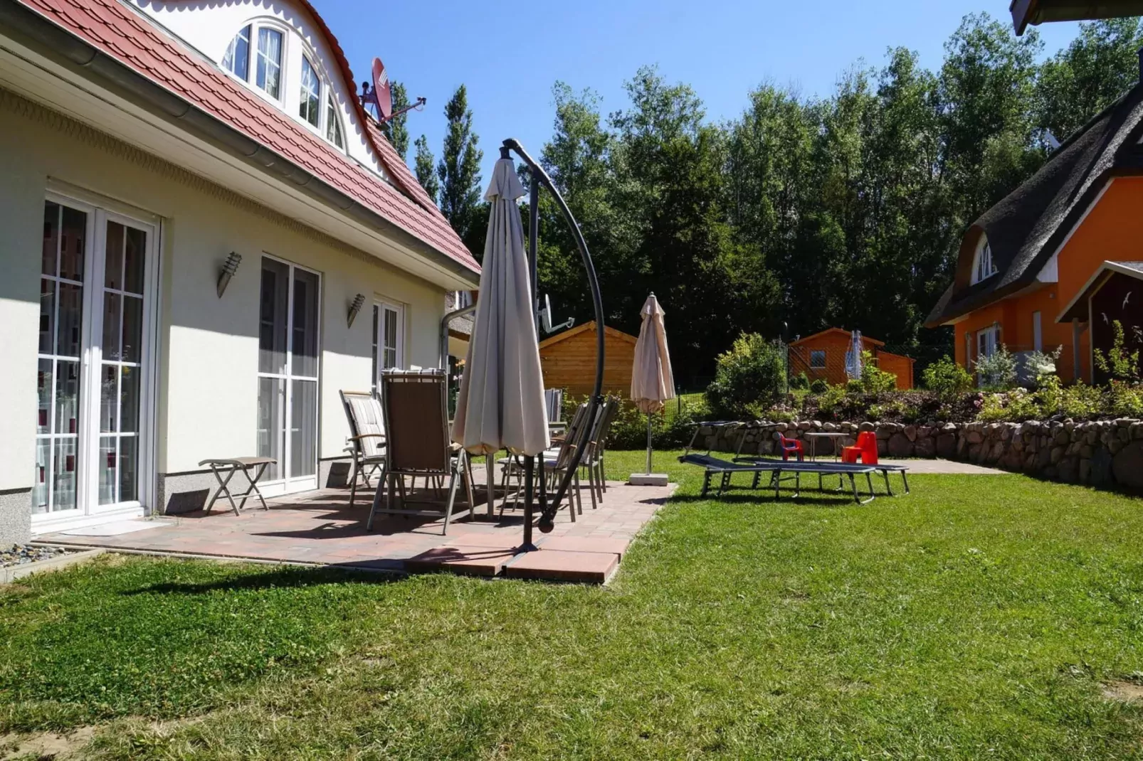 Ferienhaus Nachtigall in Glowe-bis zu 6 Pers-Terrasbalkon