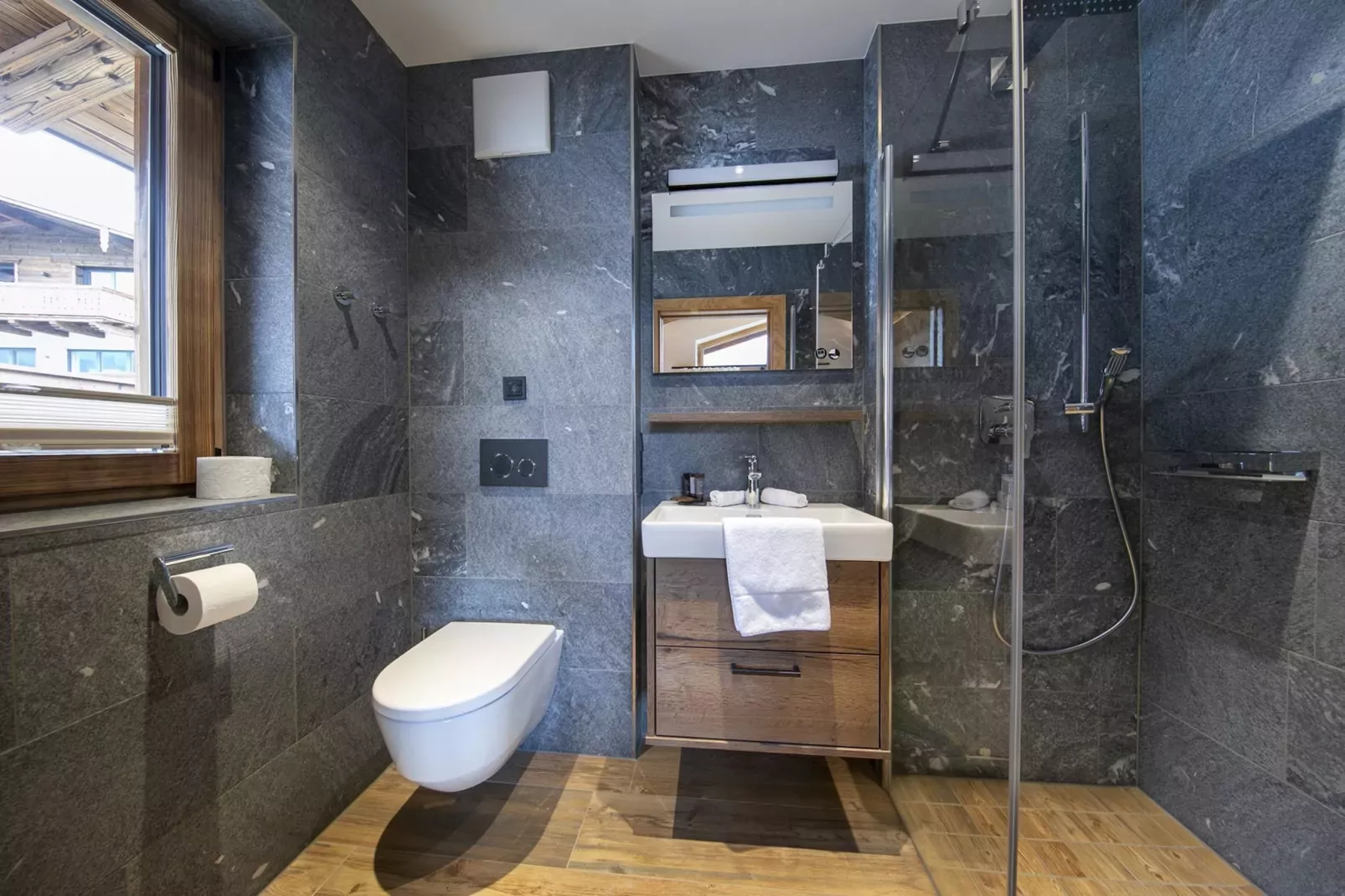 Nationalpark Chalet Grosser Happ-Badkamer