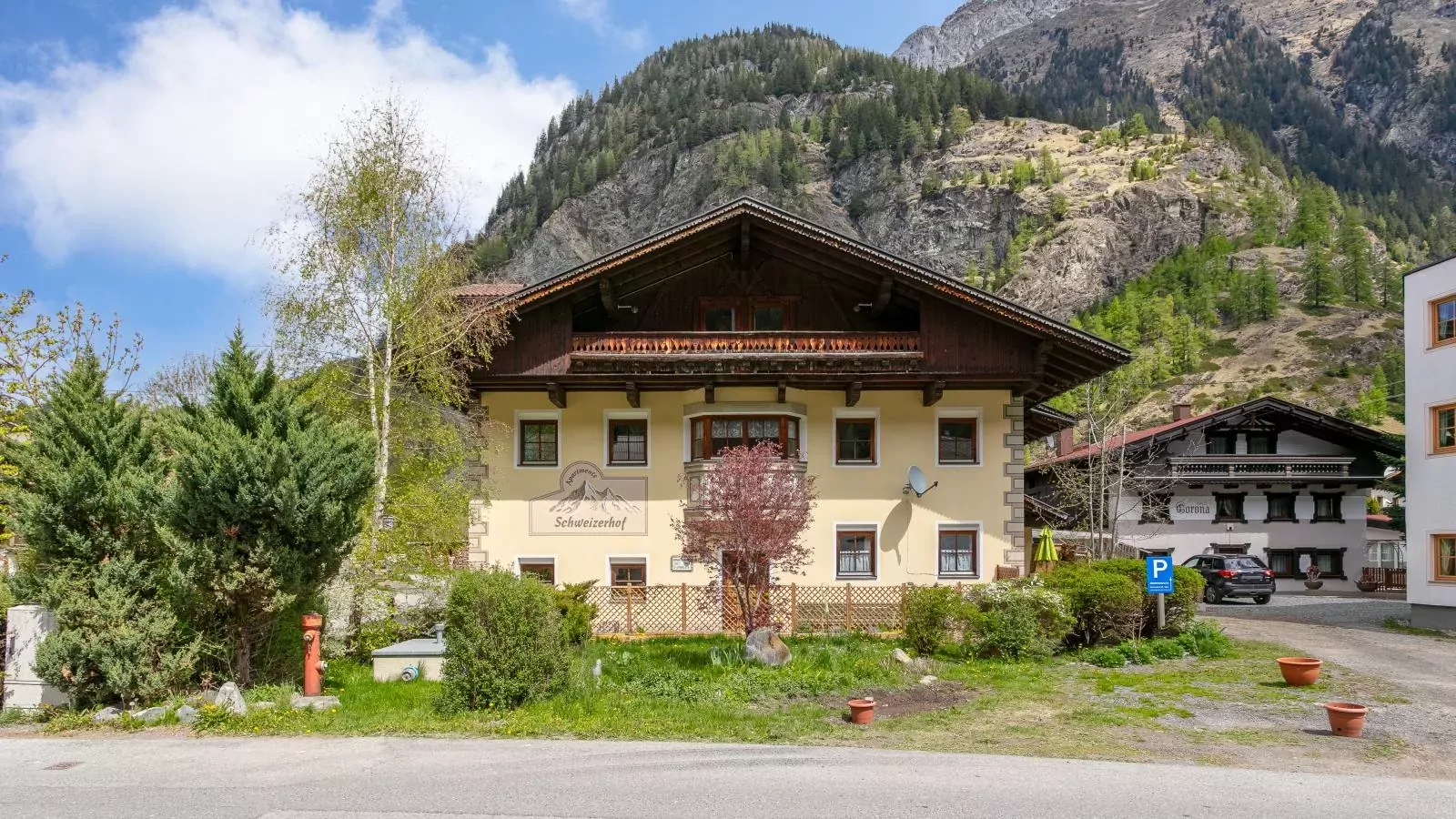 Schweizerhof Enzian-Buitenkant zomer